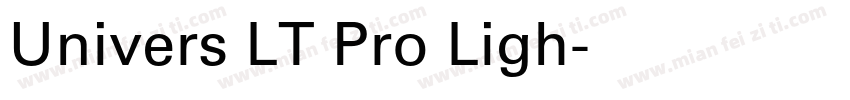 Univers LT Pro Ligh字体转换